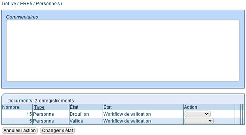 TioLive change state dialog box