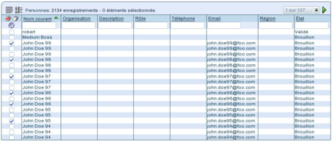 TioLive Selected Items Lists