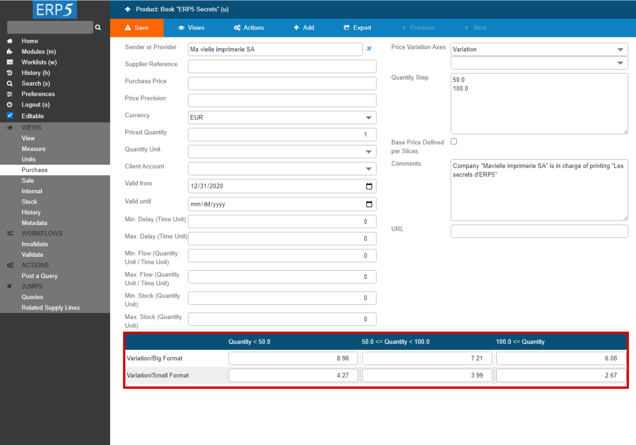 Complex prices–Quantity steps (3)